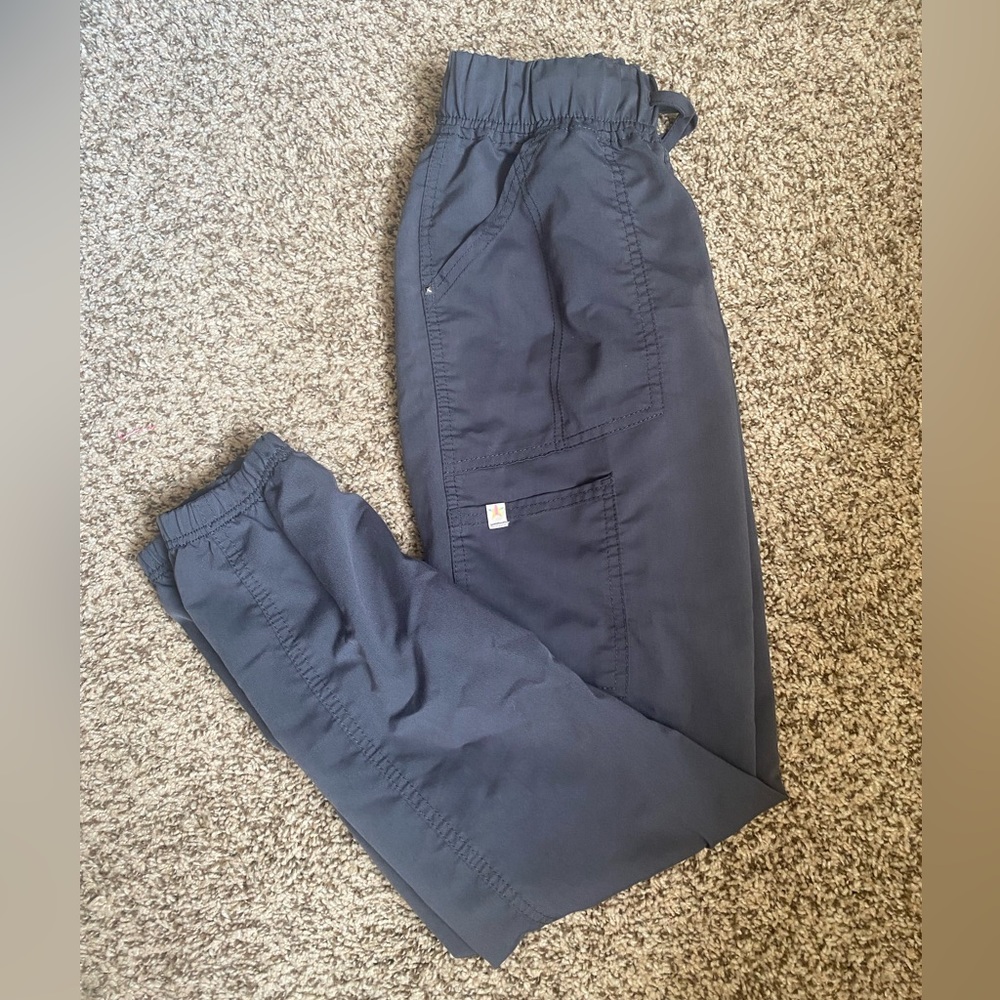 Scrubstar XS Pewter Grey Jogger Scrubs